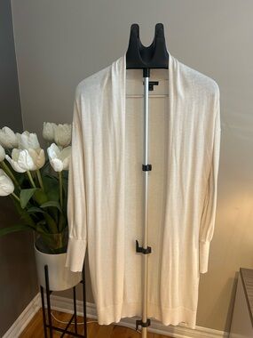 RW&CO. Cream Open-Front Women's Cardigan